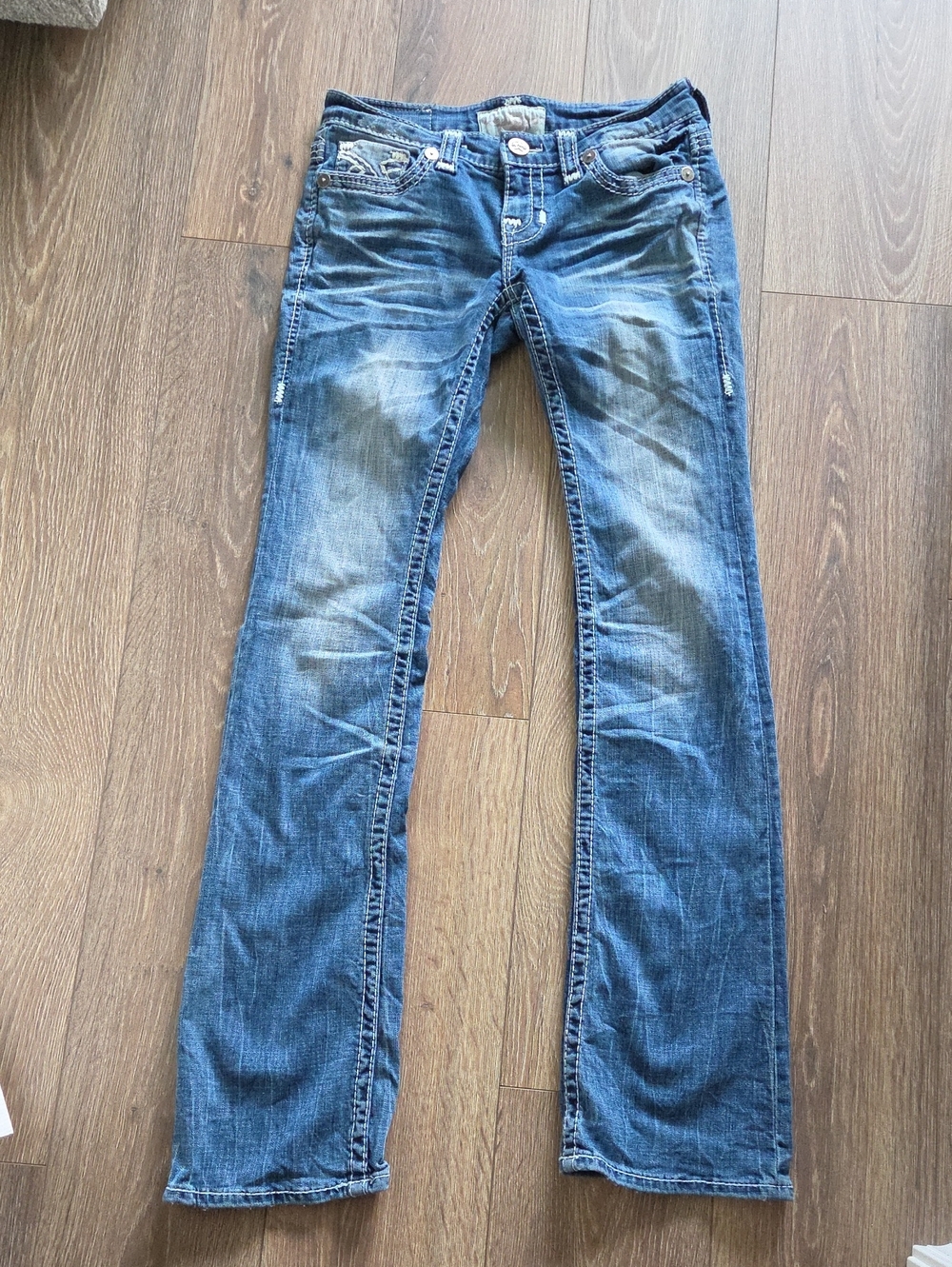 Big Star Women's Blue Liv Boot Jeans 27XL Regular